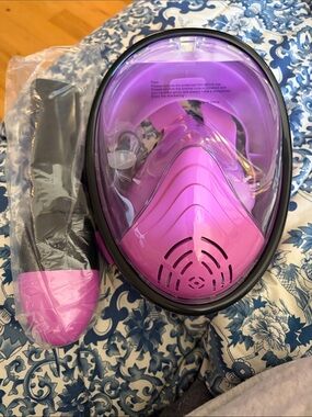 Full Face Snorkel Mask - pink